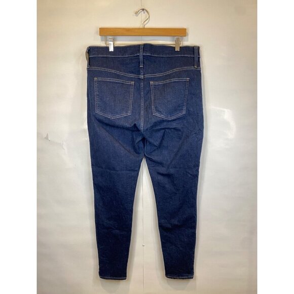 J. Crew 9" Mid-rise Toothpick Jean Classic Rinse Dark Wash Skinny Leg Size 33 - Picture 5 of 9